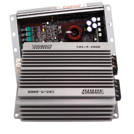 Sundown Audio SAEV.4-600D Monoblock 600W RMS 1-Ohm Stable Class-D Car Amplifier