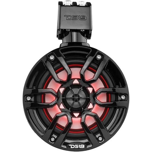 DS18 NXL-X6TP/RD 6.5" 300W Max 4-Ohm Marine Powersports RGB Tower Speakers (RED)