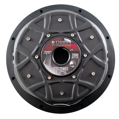 Orion XTR12SWD2 12" 2000W Peak Dual 2-Ohm Voice Coil DVC Shallow Mount Subwoofer