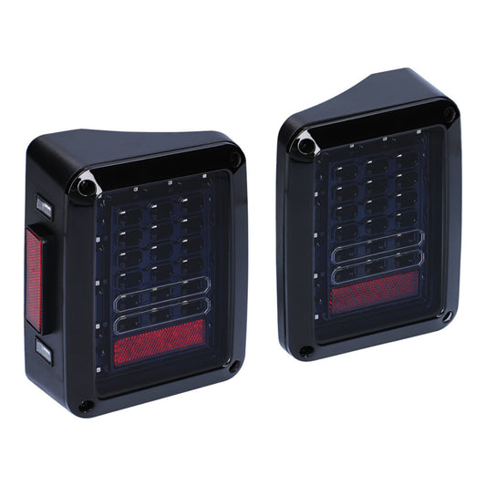 HEISE JP-TL01S LED Grid Taillights with Smoked Lens - Wrangler JK 2007-2019