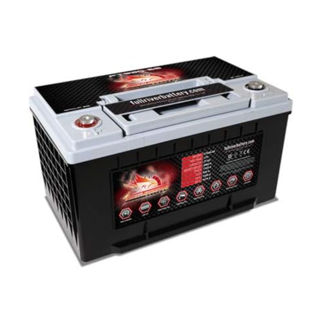 Full Throttle FT930-65 12V 75Ah CCA 930 Amps High-Performance AGM Battery