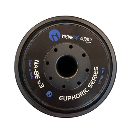 Nemesis Audio NA-8E V.3 D4 8" 650W RMS Dual 4-Ohm Voice Coil DVC Car Subwoofer