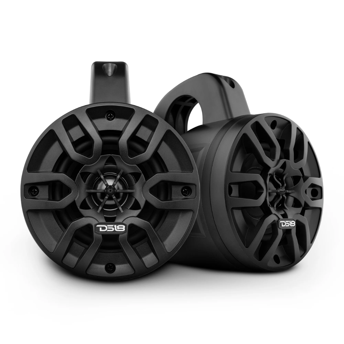 DS18 MP4TP/BK 4" 2-Way 150W Max 4-Ohm Marine Wakeboard Tower Speakers (Black)