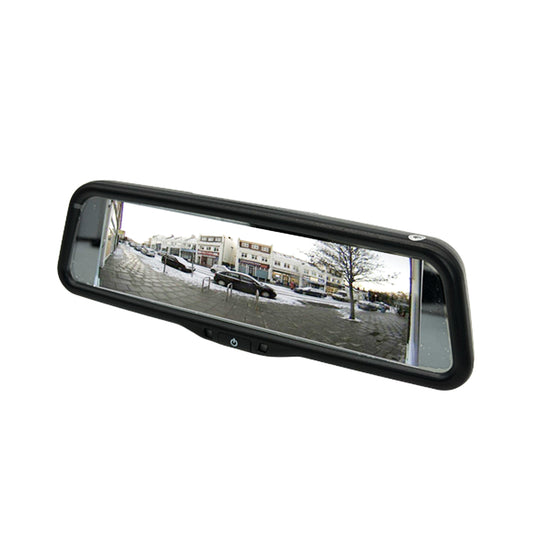 Accele RVM903A 9.6" LCD Super Widescreen OEM Glass-Mount Rearview Mirror Monitor