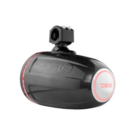 DS18 CF-X8TP 8" 375W Max Marine & Powersports Tower Speakers w/ RGB LED Lights