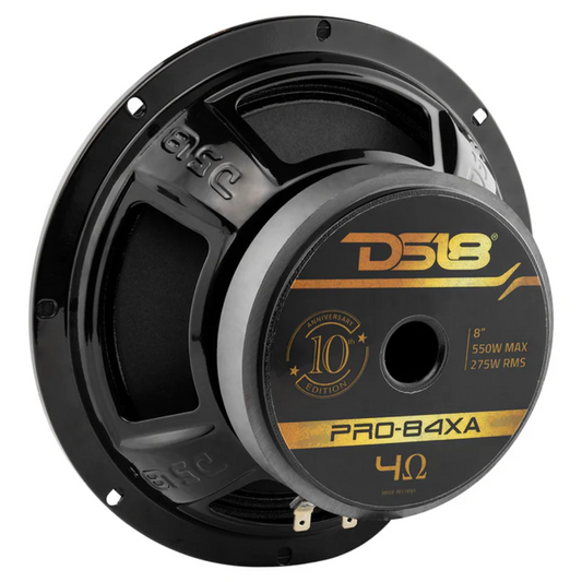 DS18 PRO-84XA 8" 550W Max 4-Ohm Mid-Bass Loudspeaker (Single) | 10th Anniversary