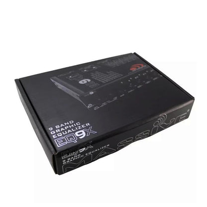 Massive Audio EQ9X 1/2-DIN 9 Band Car Audio Equalizer - 6-CH 7 Volt RCA Outputs