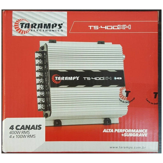 TARAMPS TS 400X4 400 Watts Max Power 2 Ohms 4 Channel Full Range Car Audio Amplifier
