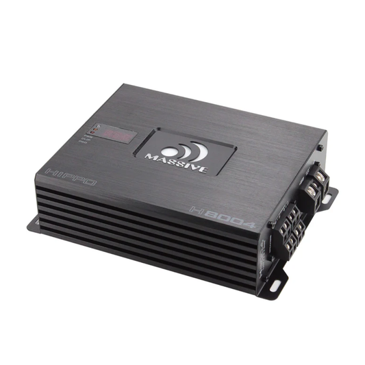 Massive Audio H8004 4-Channel 125W RMS x 4 @ 4-Ohms MOSFET Car Amplifier