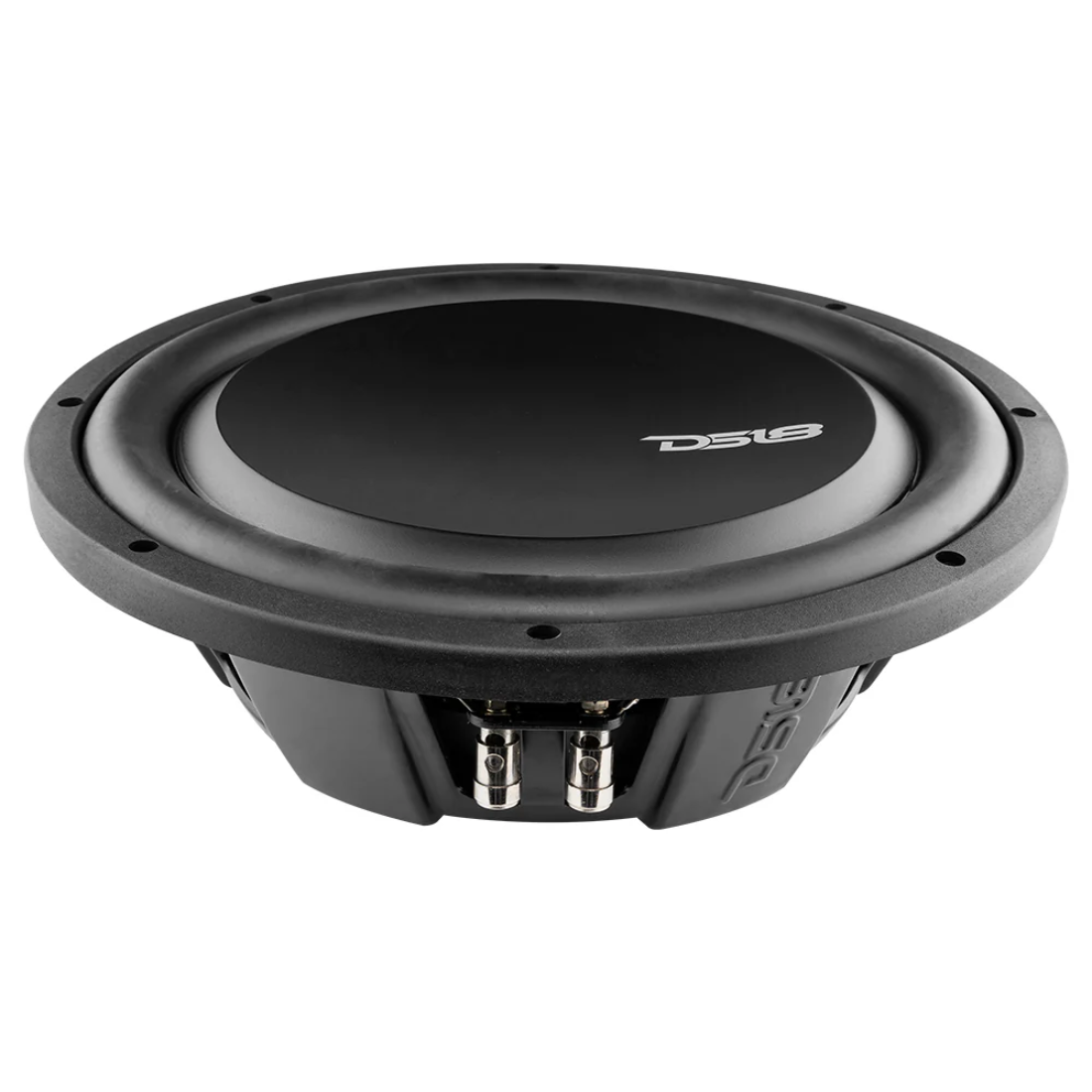 DS18 PSW12.4D 12" 1200W Max Dual 4-Ohm Water-Resistant Shallow Mount Subwoofer