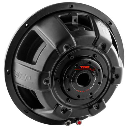 DS18 PSW10.4S 10" 1000W Max Single 4-Ohm SVC Water Resistant Shallow Subwoofer