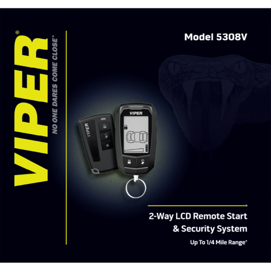 Viper 5308V 2-Way LCD 2-Way Remote Start & Security System Up to 1/4 Mile Range