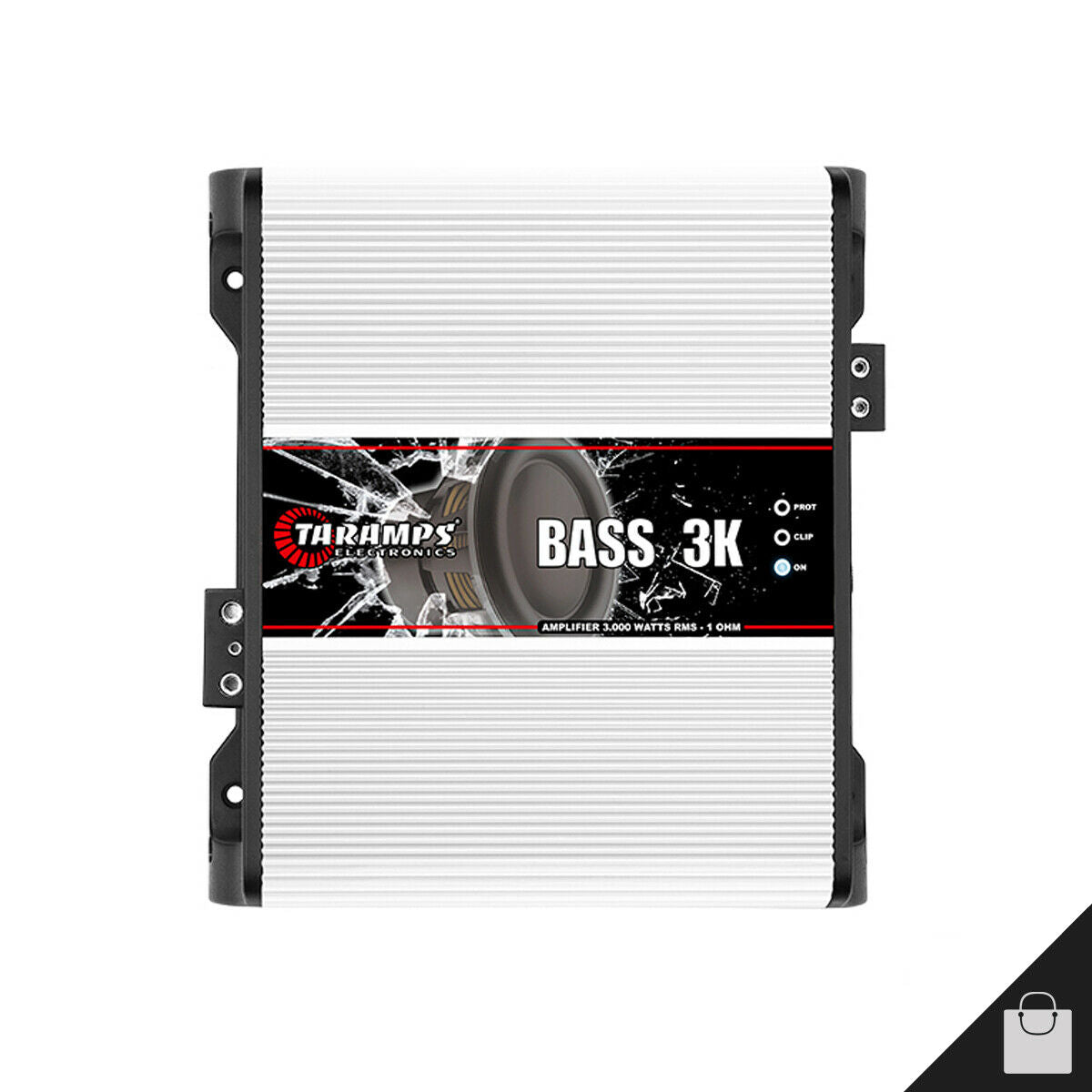 Taramps BASS 3K 3000W RMS 1-Channel 1-Ohm Class-D Stereo Car Audio Amplifier