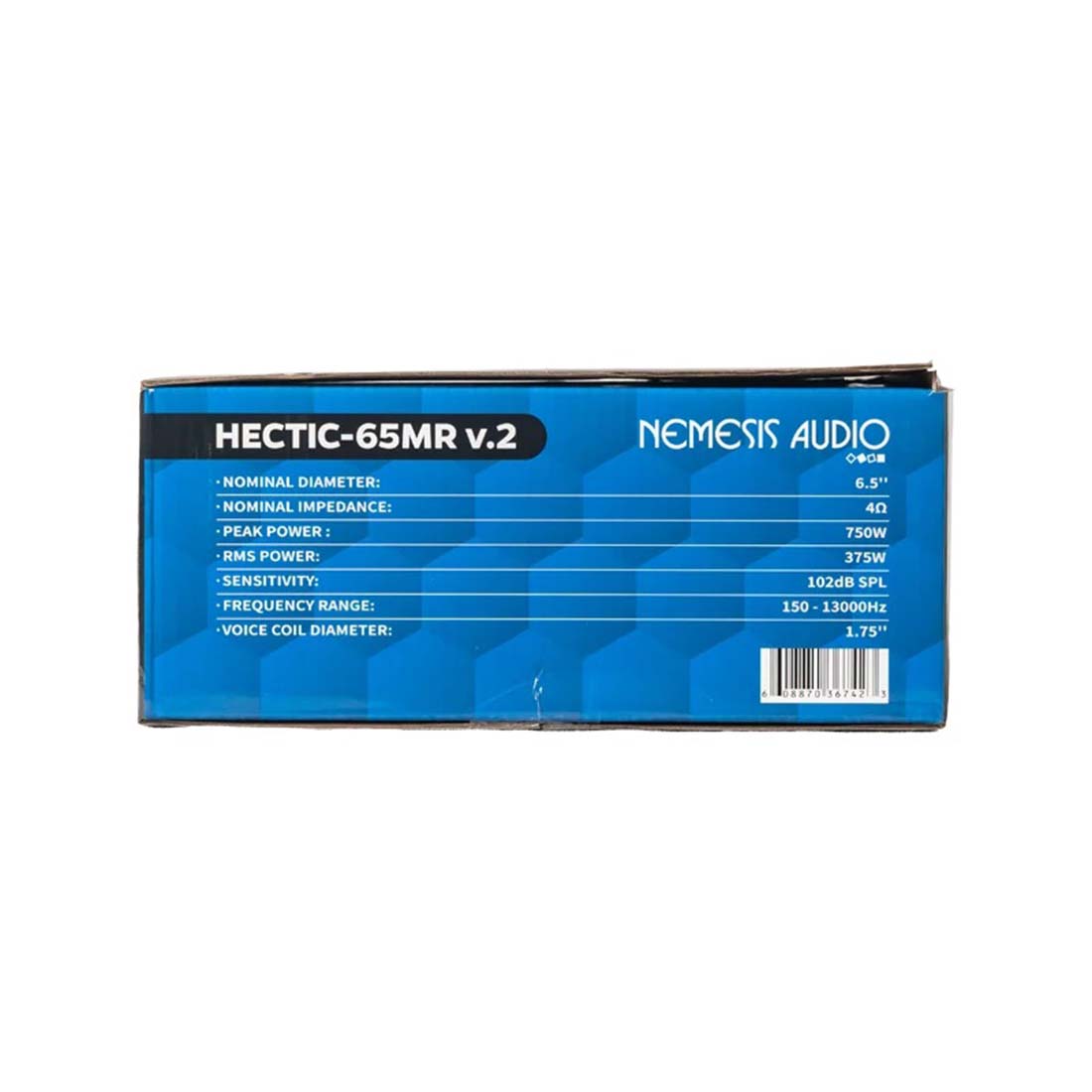 Nemesis Audio HECTIC-65MR V.2 6.5" 750W Peak 4-Ohm 1.75" VC Car Midrange Speaker