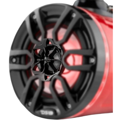 DS18 NXL-X6TP/RD 6.5" 300W Max 4-Ohm Marine Powersports RGB Tower Speakers (RED)