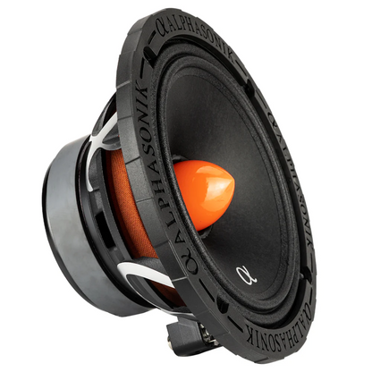 Alphasonik VCA654 6.5" 1400W Max 4-Ohm Car Audio Mid-Range Speakers (Pair)