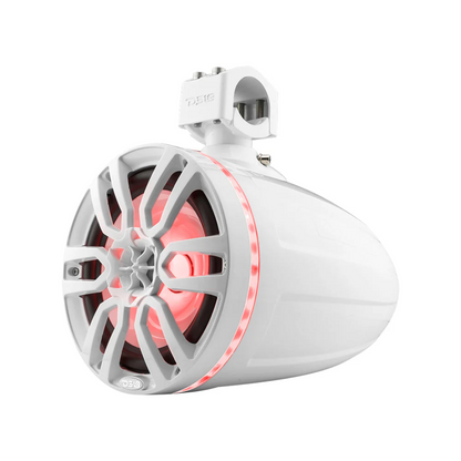 DS18 NXL-X8TP/WH 8" 375W Max Marine Wakeboard Tower Speakers w/ RGB LED Lights