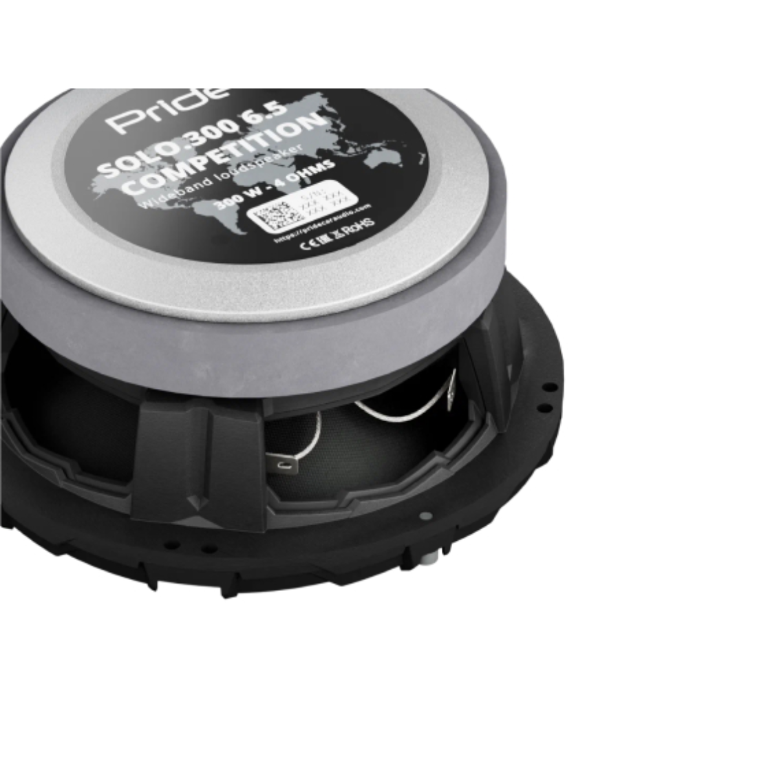 Pride SOLO 300 6.5" 300 Watts RMS Power 4-Ohm Car Audio Speakers (Pair)