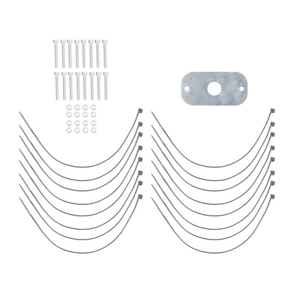 Heise HE-RGB-K8 Wide Angle RGB LED Rock Light Kit w/ Controller - 8 Pack