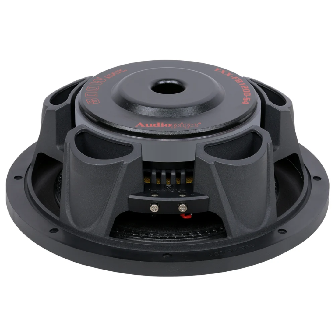 Audiopipe TXX-FB1200-S4 12" 800W Peak Single 4-Ohm Shallow Mount Car Subwoofer
