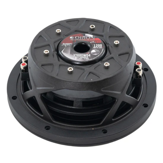 Orion XTR8SWD4 8" 1200W Max Dual 4-Ohm Voice Coil Car Audio Shallow Subwoofer