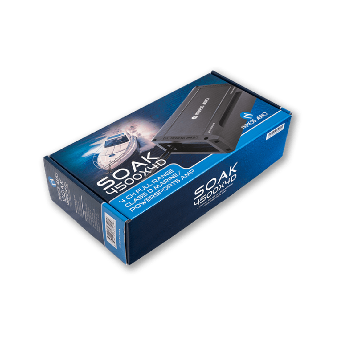 Nemesis Audio SOAK-4500X4D 4-CH 4500W Max Class-D Full-Range Marine Amplifier