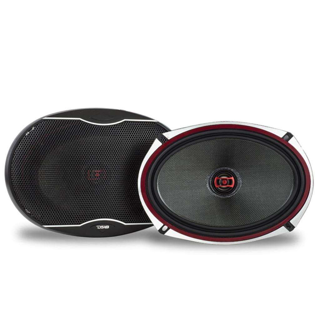 DS18 EXL-SQ6.9 560 W Max 6" x 9" 2-Way 3-Ohm Stereo Car Audio Coaxial Speakers