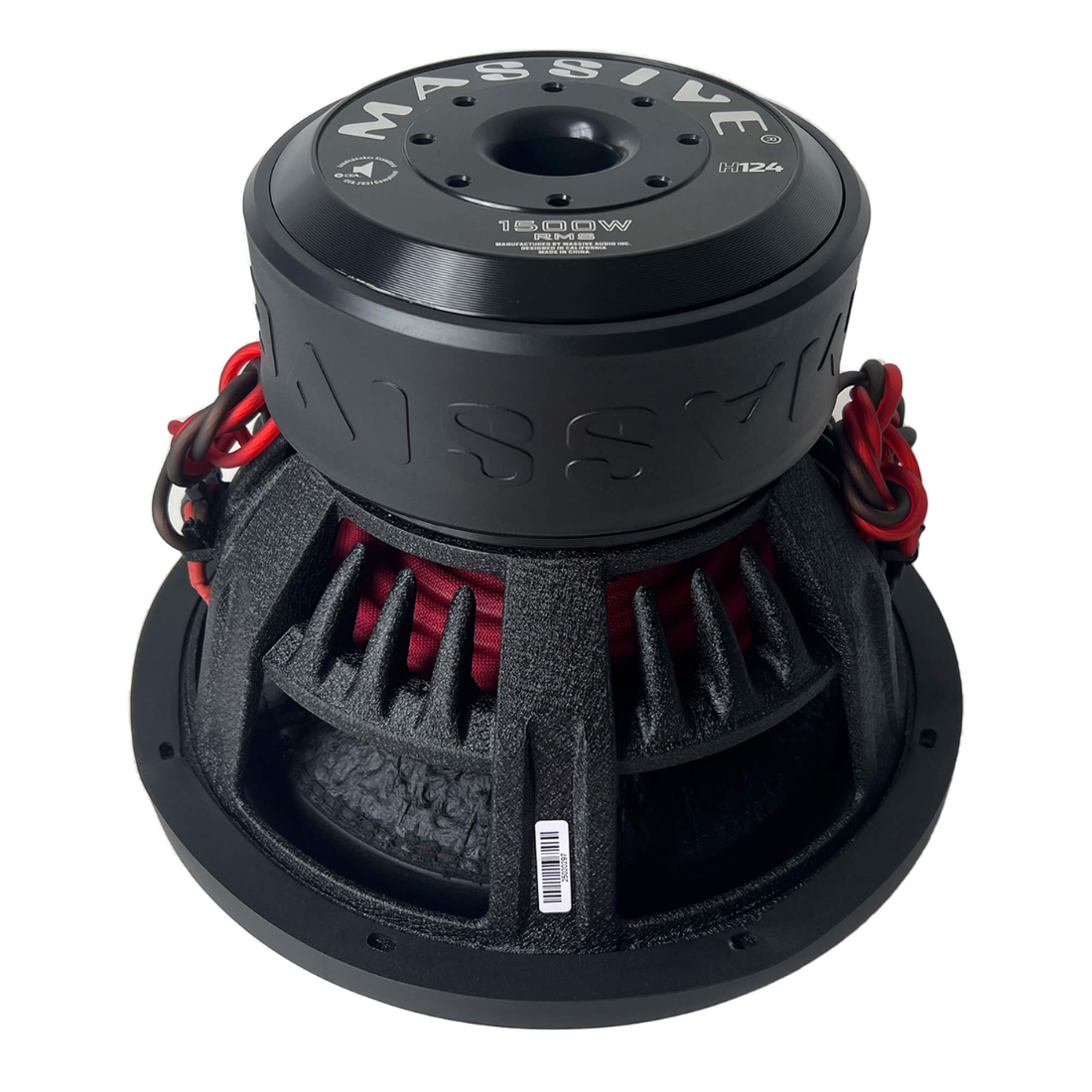 Massive Audio H124 12" 3000W Peak Dual 3" 4-Ohm Voice Coil DVC Car Subwoofer