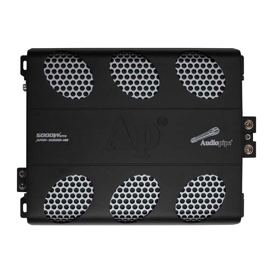 Audiopipe APHF-5000D-H2 Monoblock 5000W Max Full-Range Class-D Car Amplifier