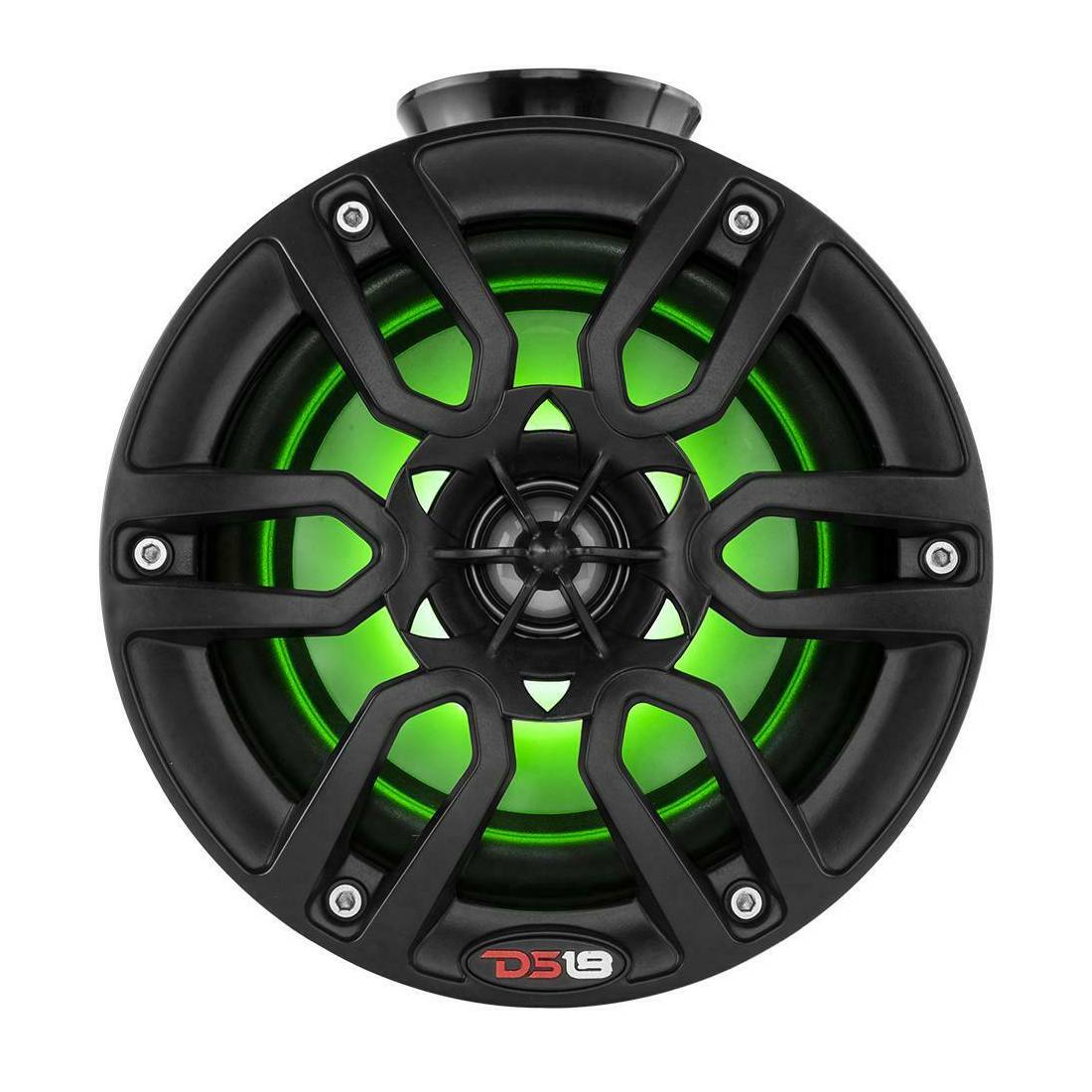 DS18 NXL-PS8BK 750 Watts Max Power 4 Ohm 8" RGB LED Lighting Mini Marine Speaker Pods