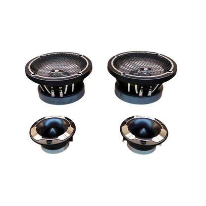 Nemesis Audio NA-6.5HPK 6.5" 400W Max Midrange Speakers & 4" Pro Tweeters Bundle