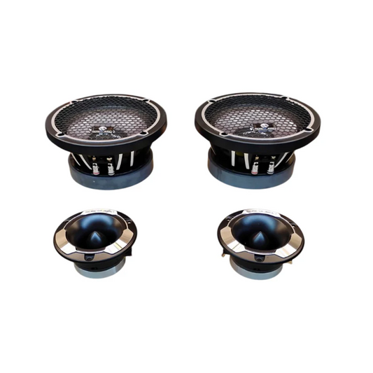 Nemesis Audio NA-6.5HPK 6.5" 400W Max Midrange Speakers & 4" Pro Tweeters Bundle