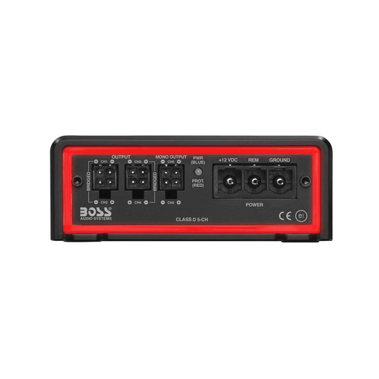 Boss Audio BE2200.5D 5-Channel 2200W Max 2 to 8-Ohm Full Range Class-D Amplifier