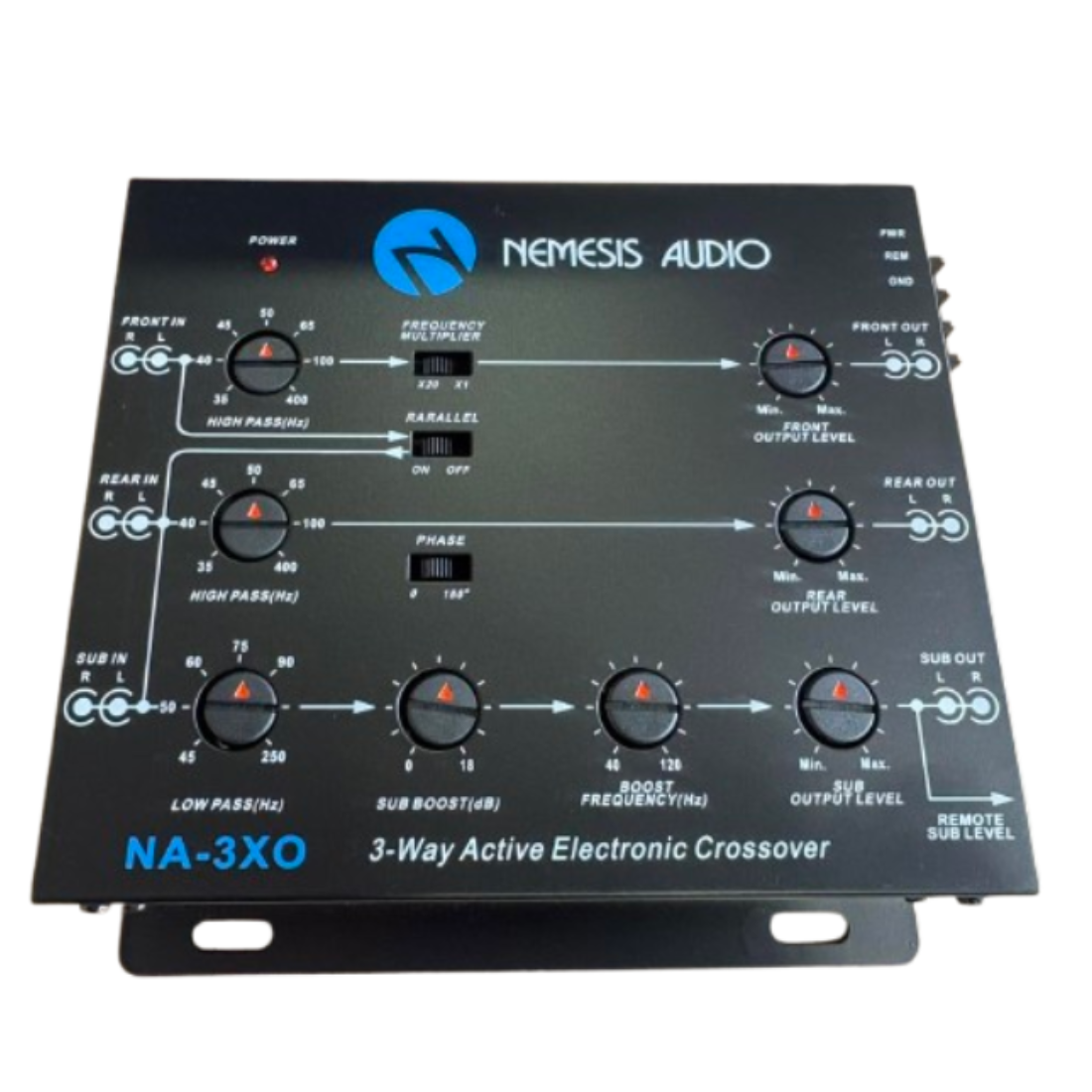 Nemesis Audio NA-3XO 3-Way Active Electronic Crossover with Remote Sub Level