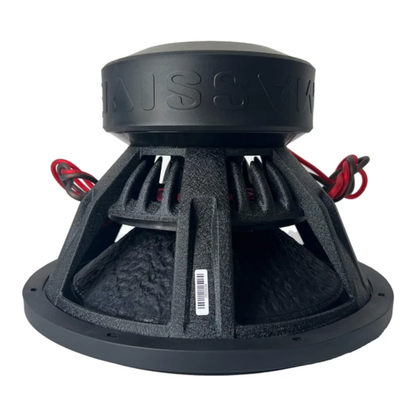 Massive Audio H154X 15" 4000 Peak 3" Dual 4-Ohm Voice Coil DVC Mega Subwoofer