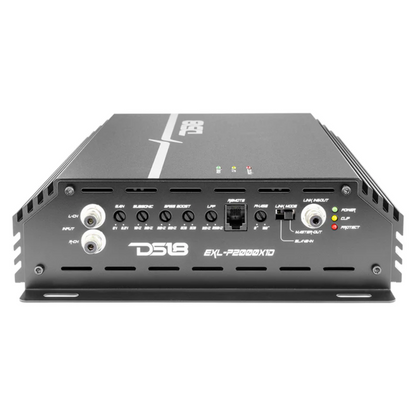 DS18 EXL-P2000X1D 1-CH Monoblock 2000W RMS @ 1-Ohm Class-D Car Audio Amplifier