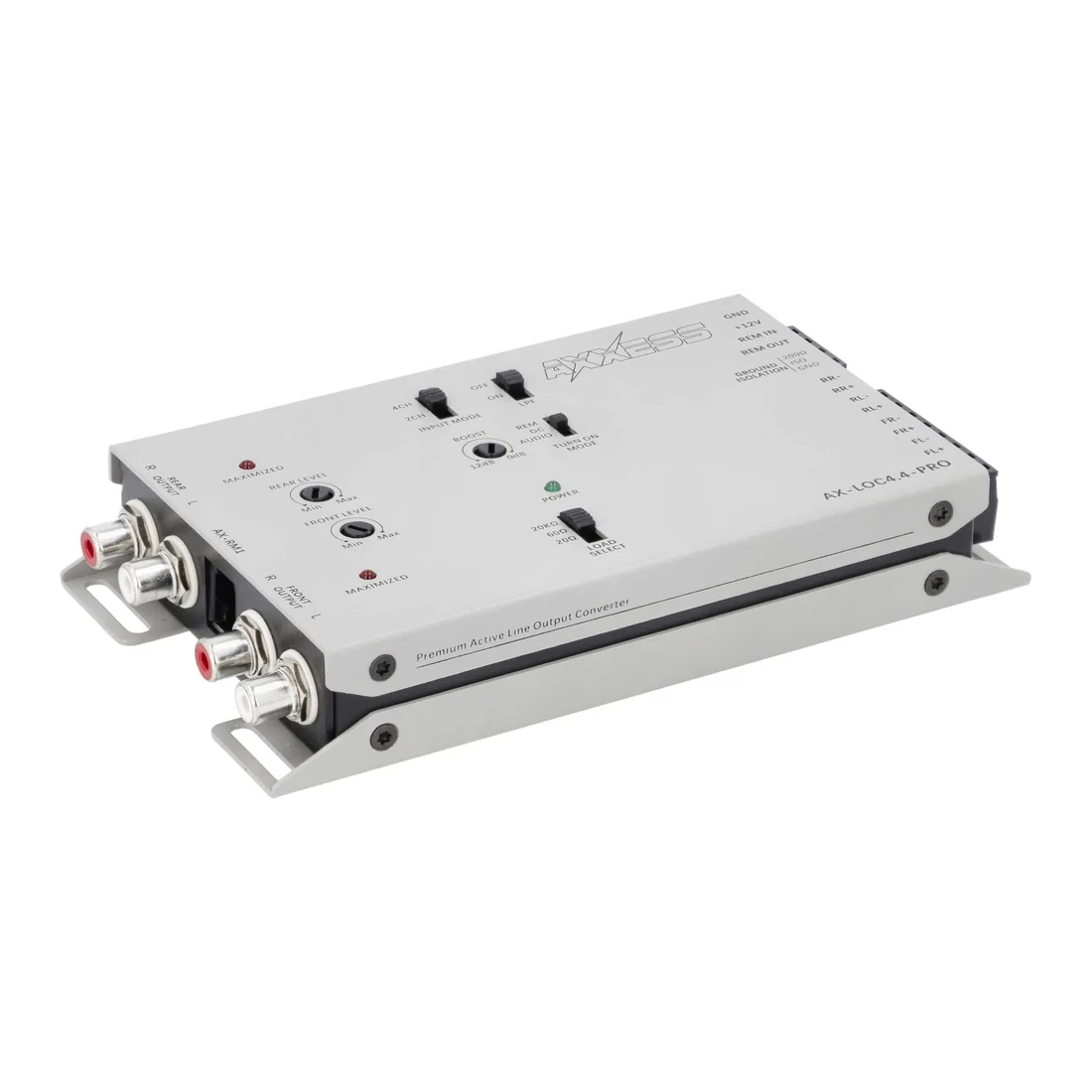 Axxess AX-LOC4.4-PRO 4-Channel 40V IN Active Line Output Converter w/ Bass Boost