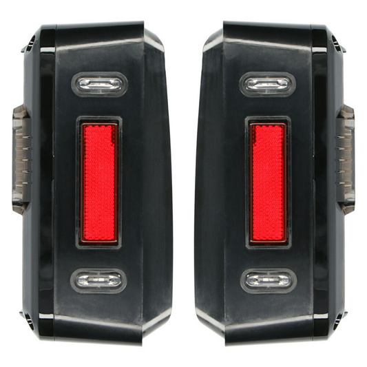 Heise JP-TL03T LED Lux Taillights for Jeep Wrangler JK 2007-2018 (Pair)
