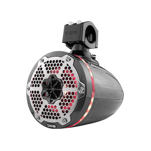 DS18 CF-X6TPNEO 6.5" Wakeboard Tower Speakers w/ Built-in Radiator Bass Enhancer