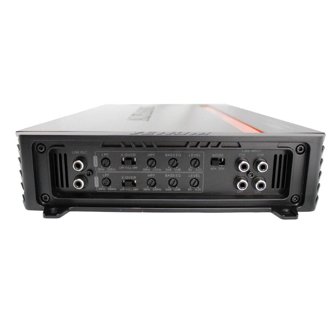 Alphasonik V1000.4 4-Channel 2000W Class-AB 4-Way Protection Circuitry Amplifier