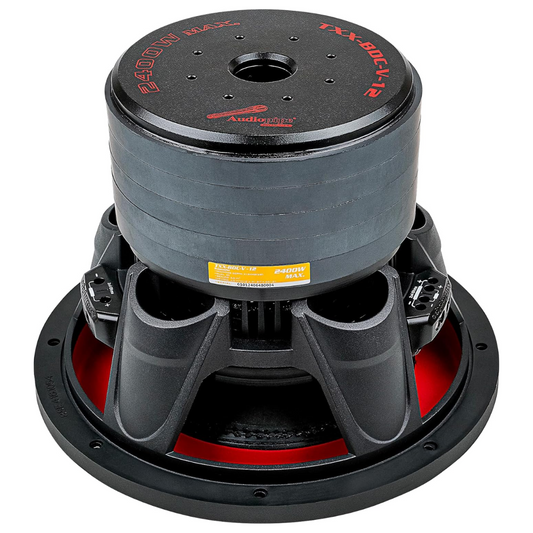 Audiopipe TXX-BDC-V-12 12" Quinta Stack 2400W Max Dual 4-Ohm DVC Car Subwoofer