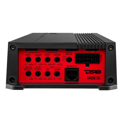 DS18 G4000.5D 5-Channel 4000W Peak Class-D Full-Range Car Audio Amplifier