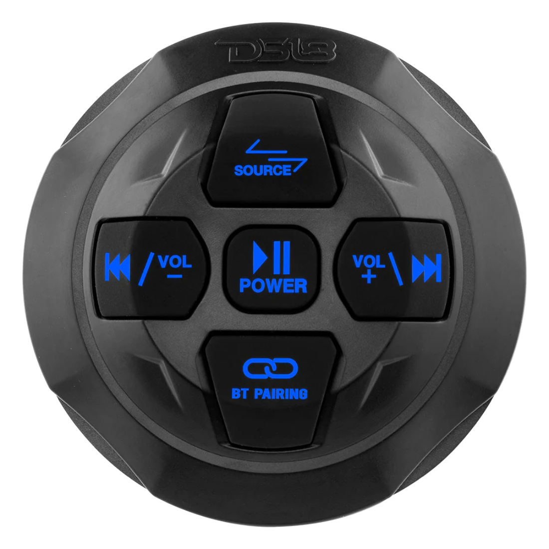 DS18 BTRCRMIC Marine Powersports Waterproof Bluetooth Receiver w/ Controls & Mic