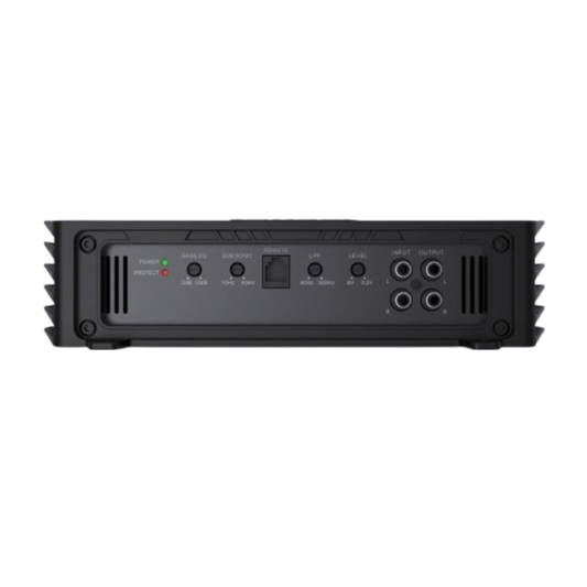 Alphasonik V2400.1D 1-CH Monoblock 4800W Class-D Amplifier w/ Remote Bass Knob