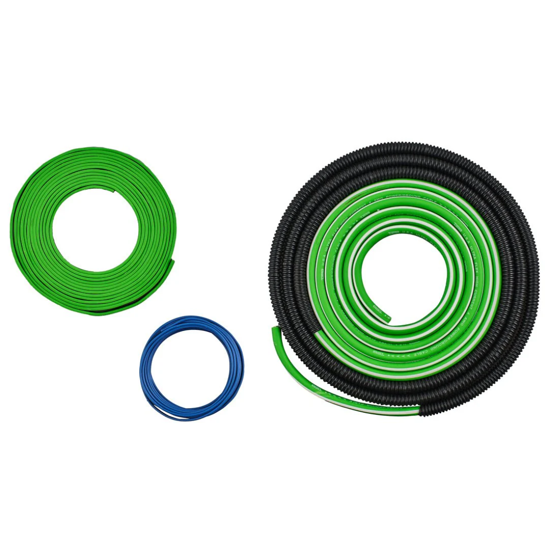 DS18 AKIT4.GR 4-GA CCA Amplifier Installation Wiring Kit Up to 1680W RMS (Green)