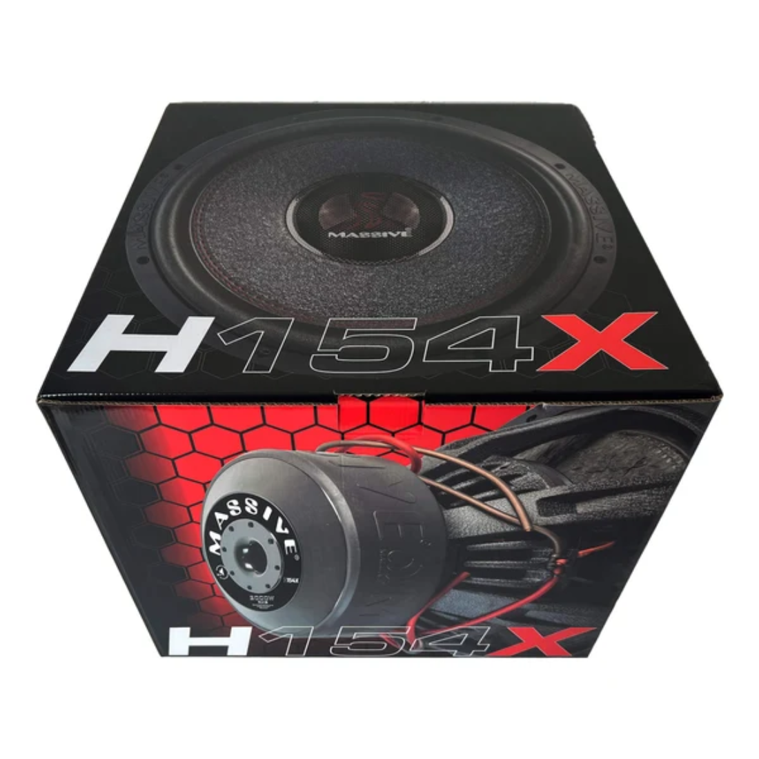 Massive Audio H154X 15" 4000 Peak 3" Dual 4-Ohm Voice Coil DVC Mega Subwoofer