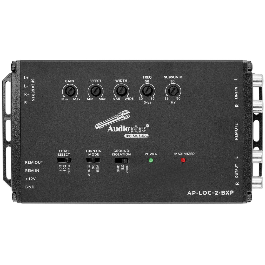 Audiopipe AP-LOC-2-BXP Bass Xpander Restoration Line Output Converter w/ Driver