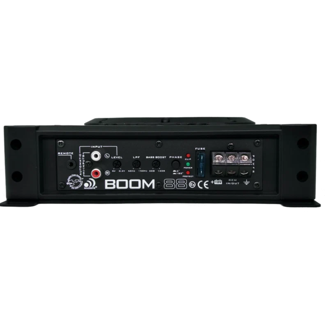 Massive Audio BOOM88 8" 400W Max Under Seat Active Subwoofer with Built-in Amp