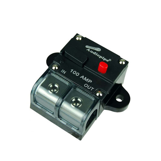Audiopipe CB-100A 100 Amp Water Resistant Manually Resettable Circuit Breaker
