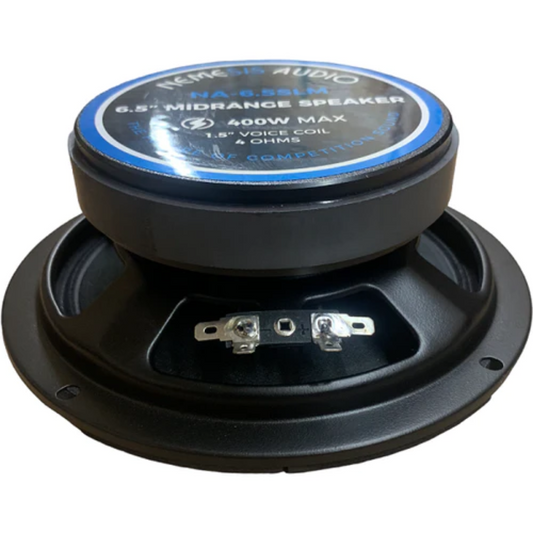 Nemesis Audio NA-6.5SLM 6.5" 400W Max 4-Ohms Car Audio Bullet Midrange Speaker